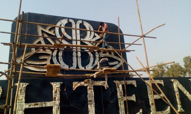 Highest Dual Billboard on Unipole Installed at Eighteen Islamabad